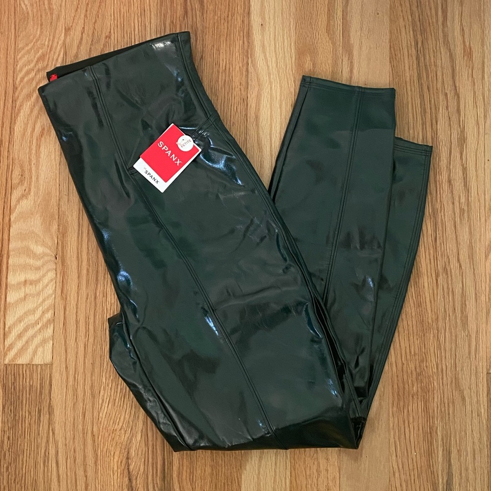 NWT SPANX Faux Patent Leather Leggings!
